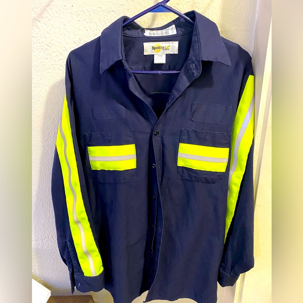 Hi-Visibility long sleeve fire retardant shirt